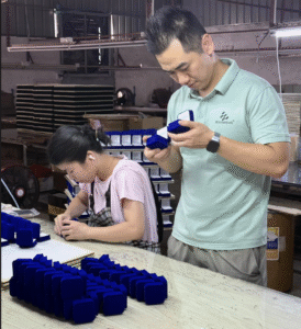 manufacturer of flocked boxes in China