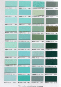 color swatch of leather PU