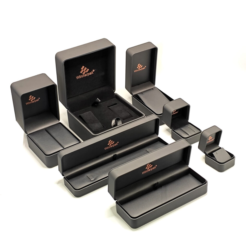 black leather luxury jewelry box
