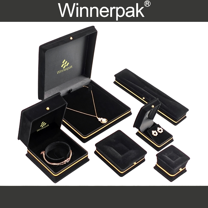 flocked jewellery box luxury