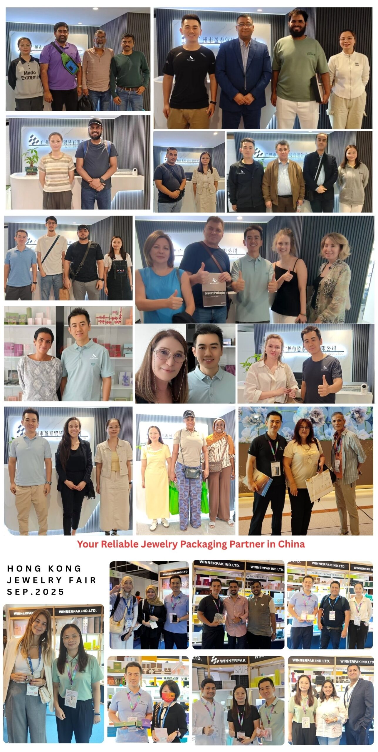 Winnerpak with customers together