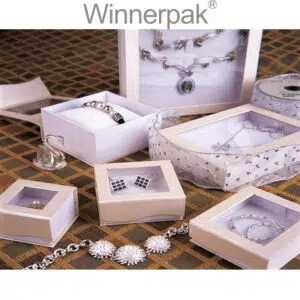 jewelry box with window film