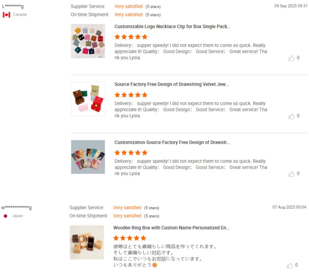 customer good reviews to Winnerpak packaging