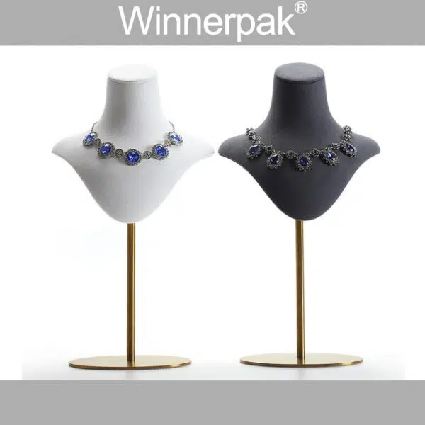 Retractable Suede Jewelry Bust - 图片 5