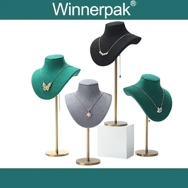 Retractable Suede Jewelry Bust - 图片 4