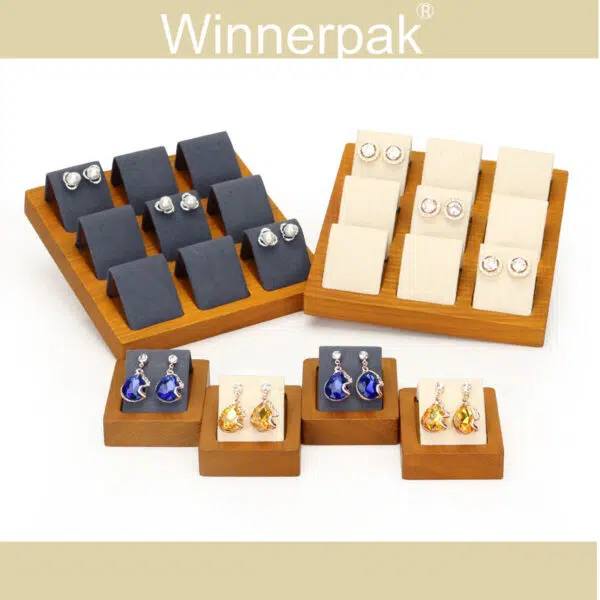Wooden Jewelry Set Display A - 图片 5