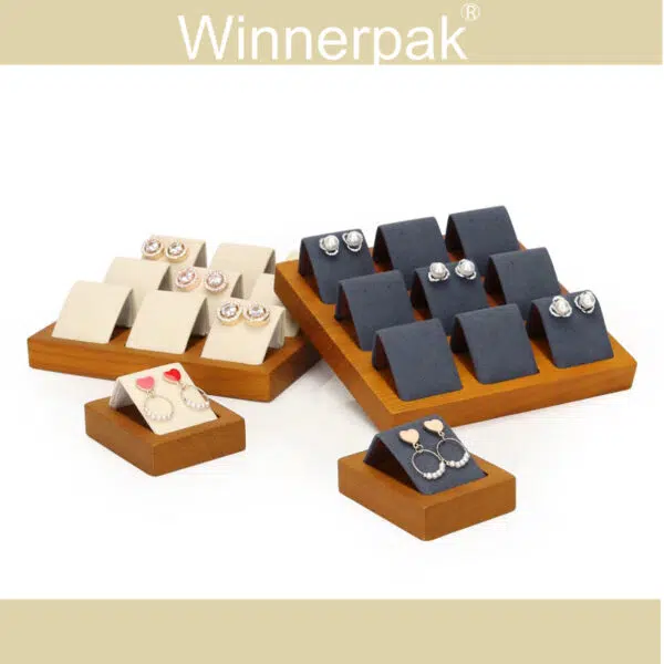 Wooden Jewelry Set Display A - 图片 4