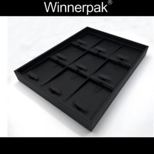 Leatherette 3X3 Earring Tray