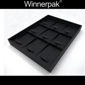 Leatherette 3X3 Earring Tray