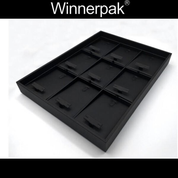 Leatherette 3X3 Earring Tray