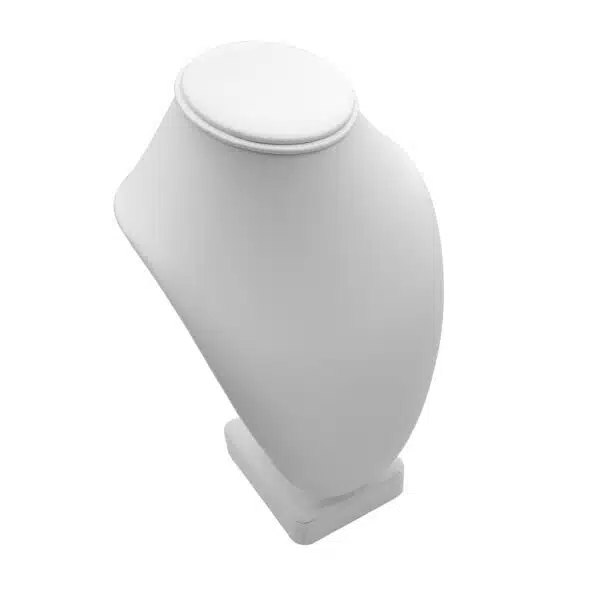 A Series White Leatherette Bust - 图片 3