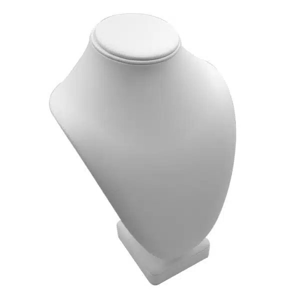 A Series White Leatherette Bust - 图片 2
