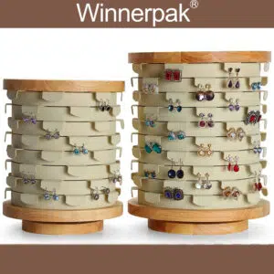 Round Rotating Earring Display