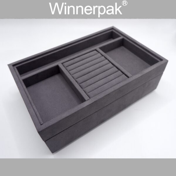 Micro Fiber Suede Grey Tray - 图片 3