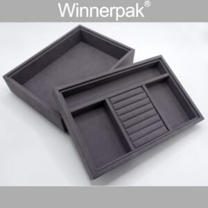Micro Fiber Suede Grey Tray