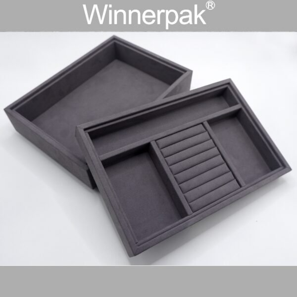 Micro Fiber Suede Grey Tray