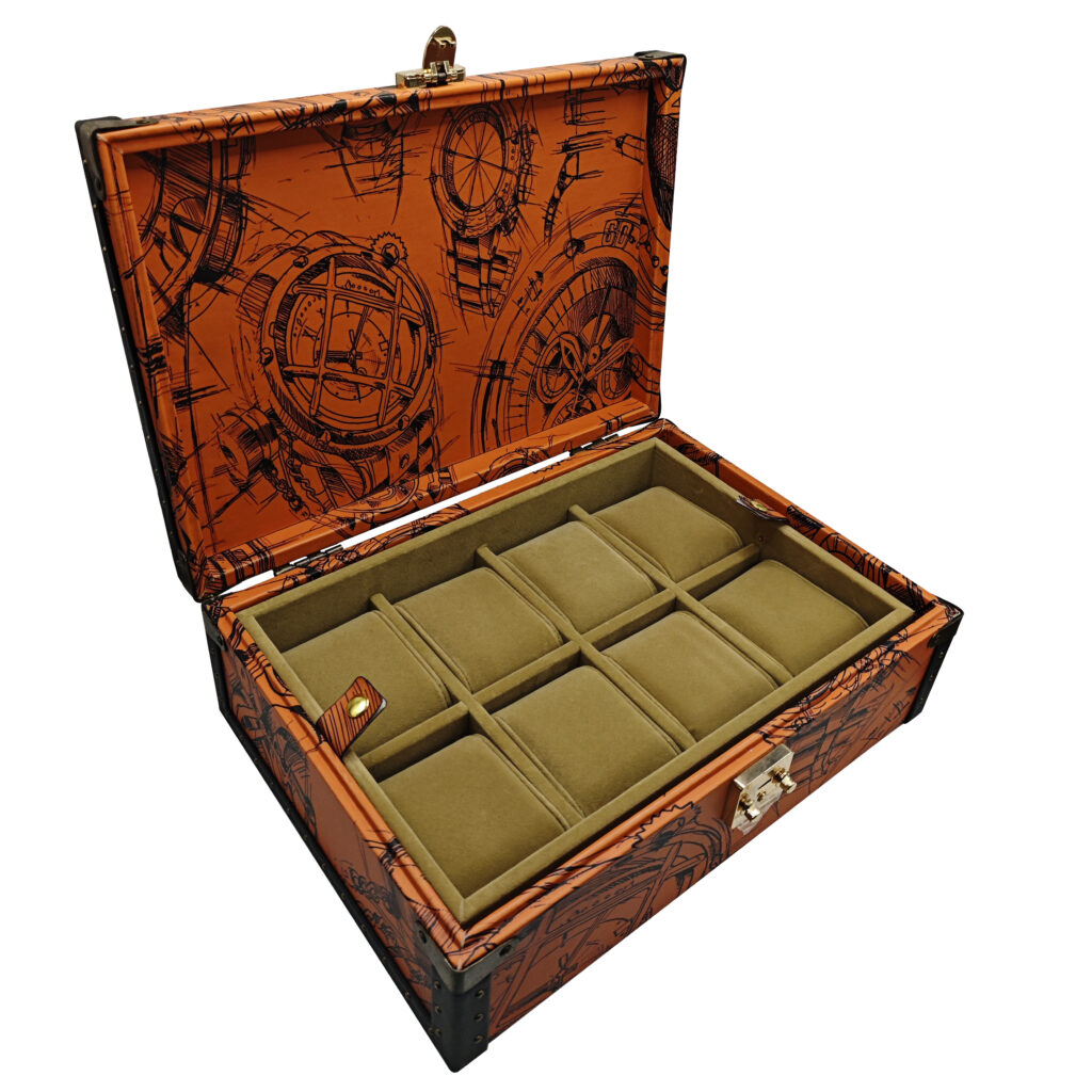 multi slot watch box for storage