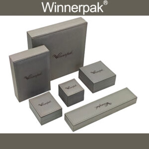 grey nuba leatherette jewelry box