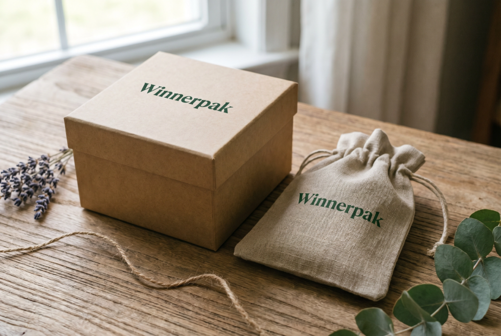 eco friendly green packaging box and pouch
