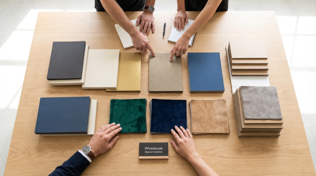 Jewelry gift box packaging materials support to customers