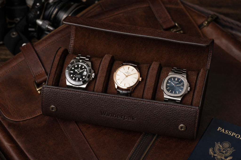 mens watch roll storage